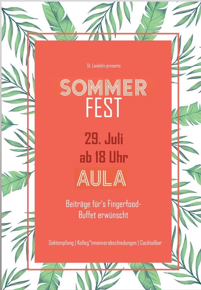 Einladung sommerfest