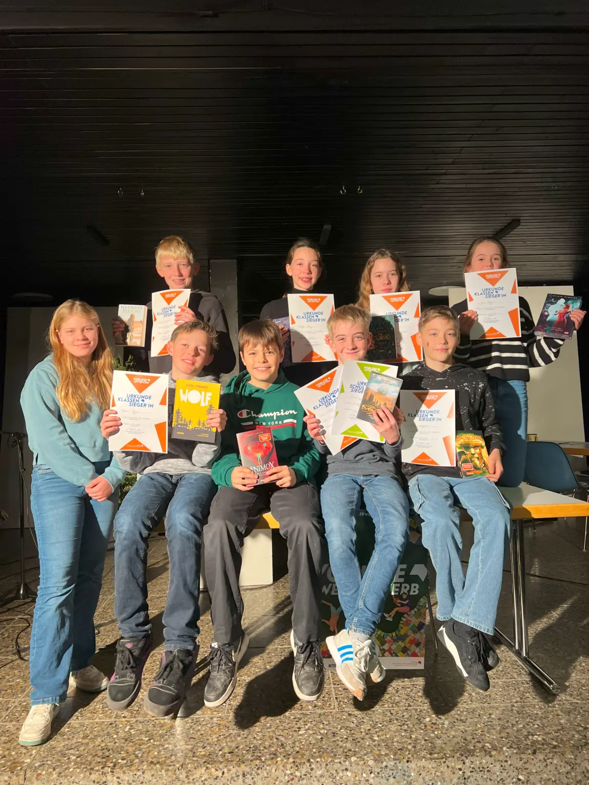 St. Landolin Schule Vorlesewettbewerb SiegerInnen