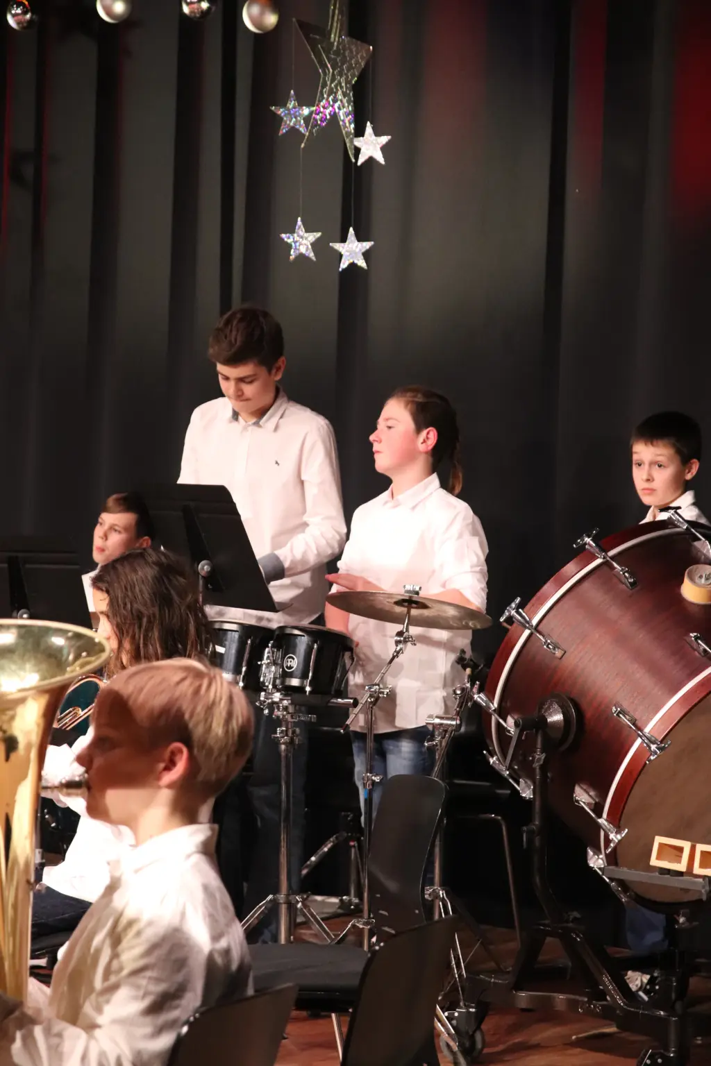 St. Landolin Schule Winterkonzert Bläserklassen Drums
