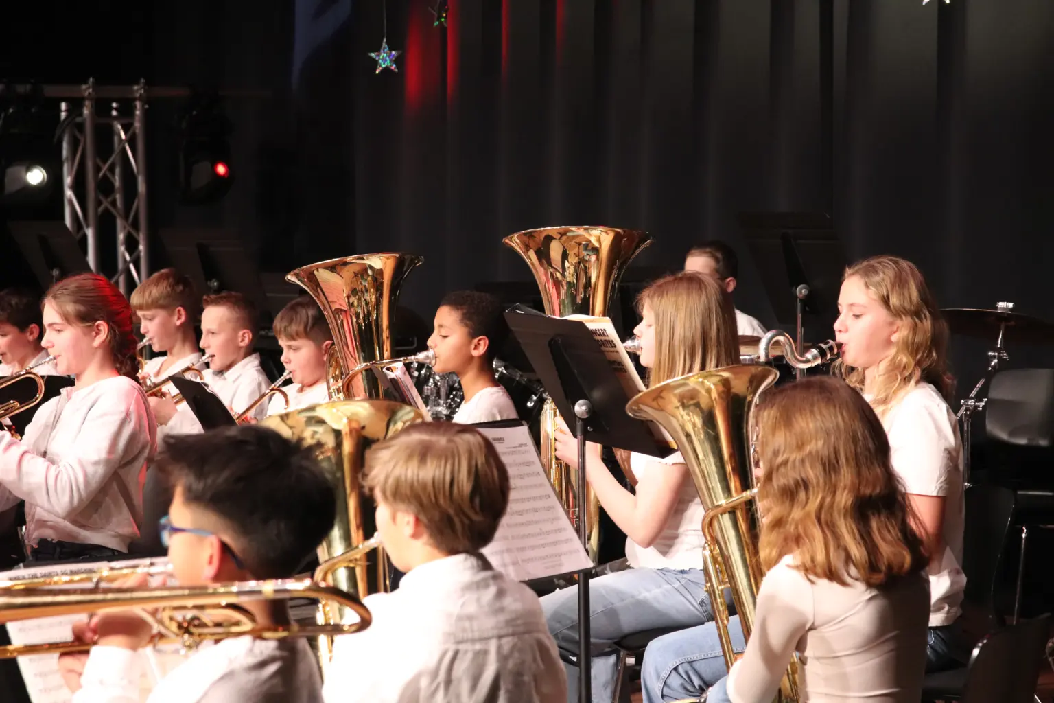 St. Landolin Schule Winterkonzert Bläserklassen Tuba